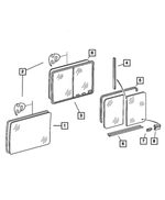 5133532AA - Doors and Related Parts: Vent Window Handle for Dodge: Sprinter 2500, Sprinter 3500 Image