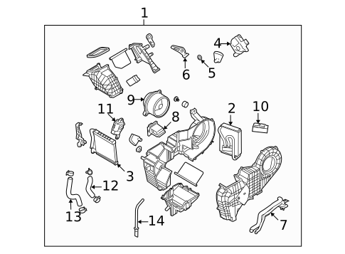 Heater for 2009 Hyundai Veracruz #0