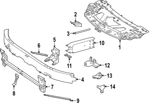 Radiator Support for 2023 Mercedes-Benz SL 43 AMG&reg; #0