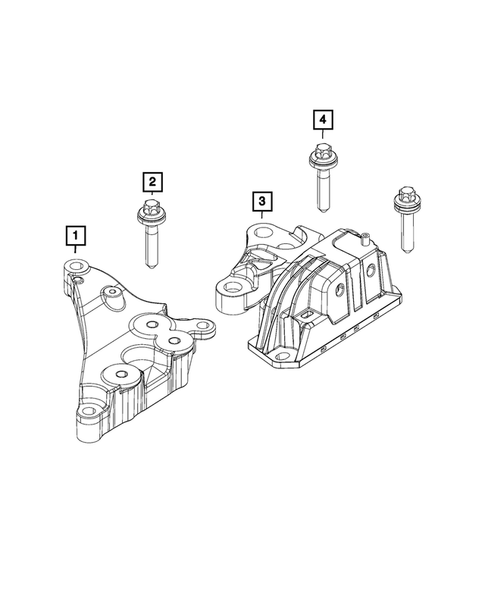 Engine Mounting for 2019 Jeep Renegade #1