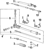 53435SD2000 - Steering: Rack And Pinion Mount Bushing for Honda: Civic, Wagovan Image