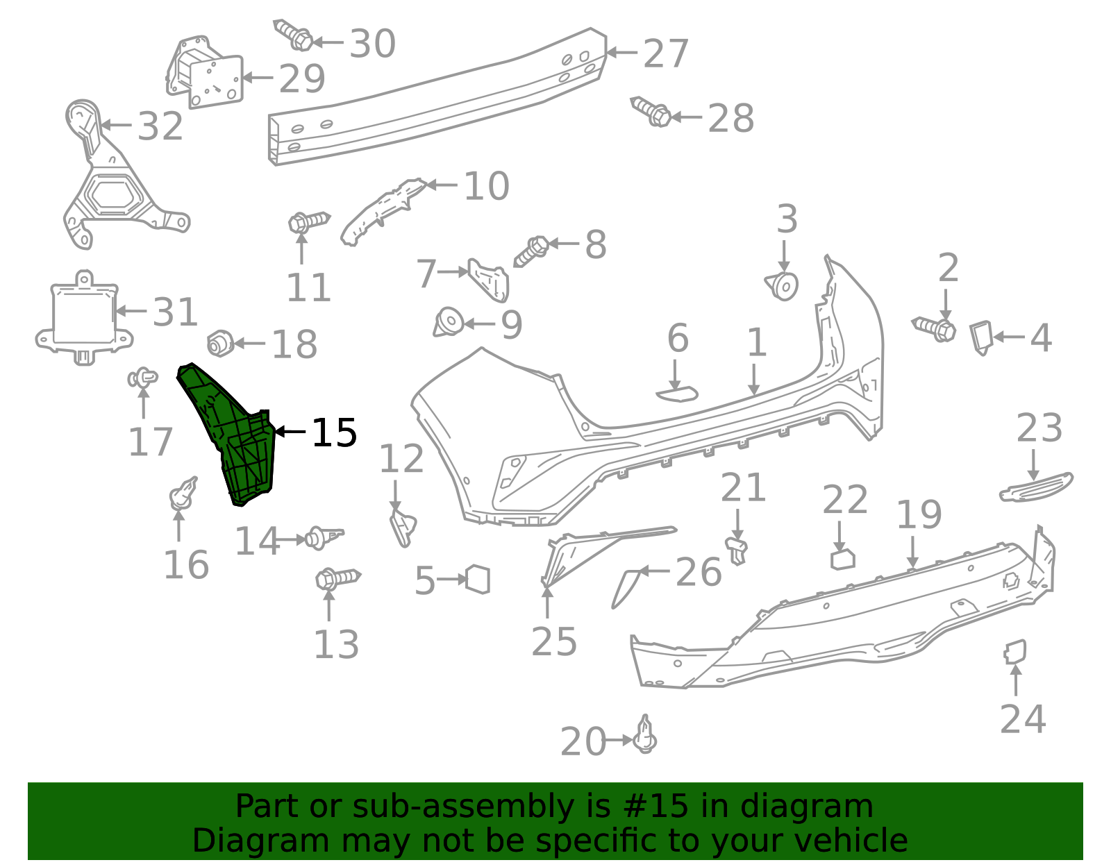52591-10100 - Bumper Seal 2018-2022 Toyota C-HR | Toyota Parts Space