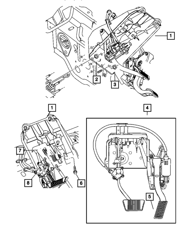 « 52855492AD – Fuel : Réglable Ensemble De Pedale pour Mopar Image »