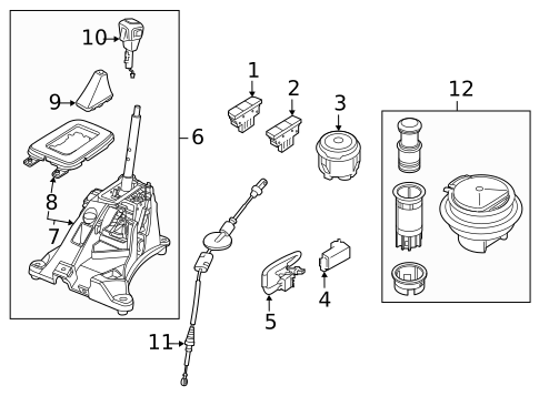Gear Shift Control for 2022 Ford Ranger #0