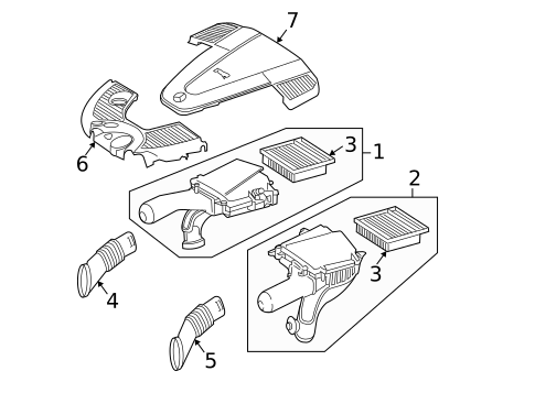 Air Intake for 2006 Mercedes-Benz CL600 #0