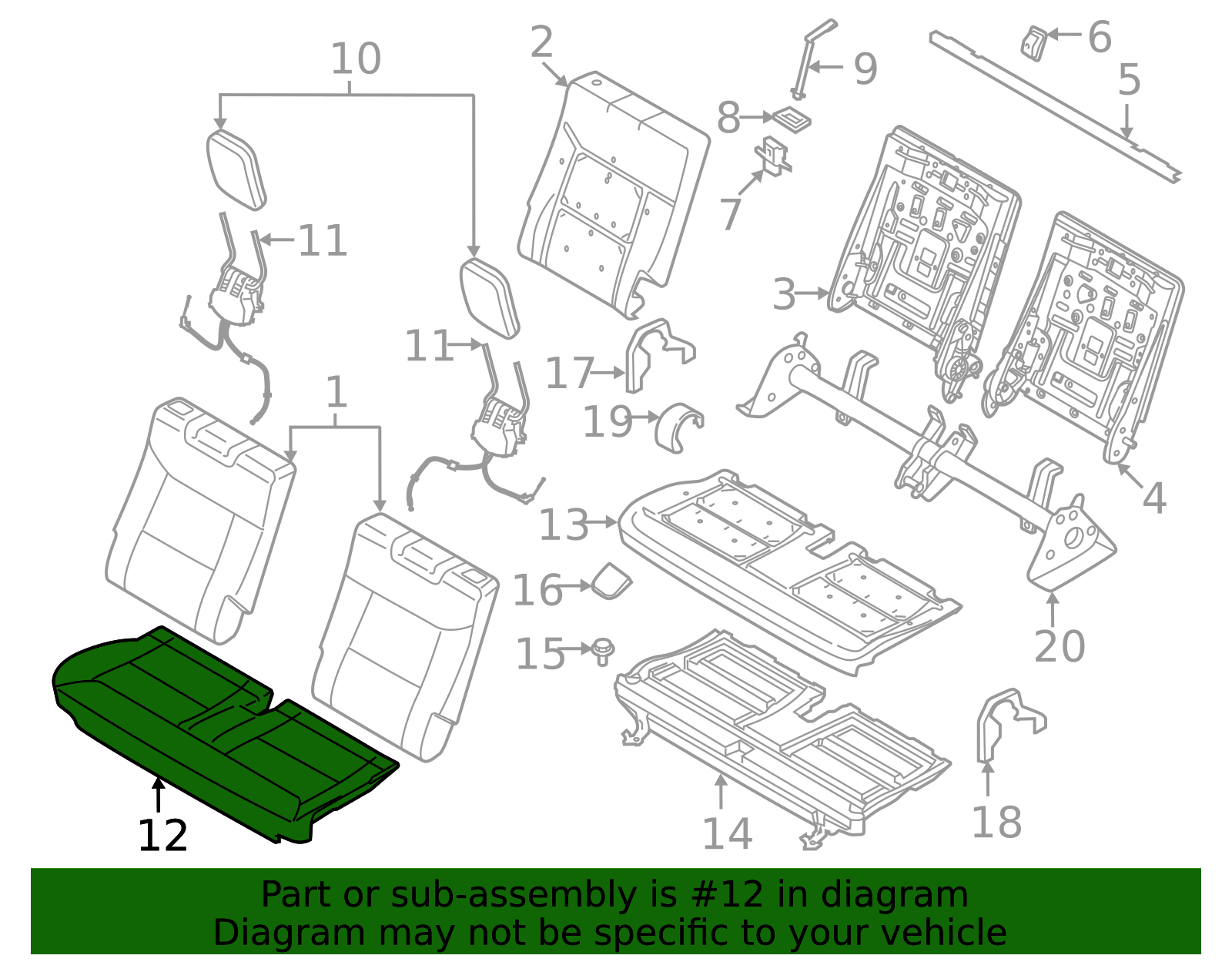 2025 Ford Explorer Cover Assembly Rear Seat Cushion RB5Z 7863804 KB 2025-ford-explorer-cover-assembly-rear-seat-cushion-rb5z-7863804-kb