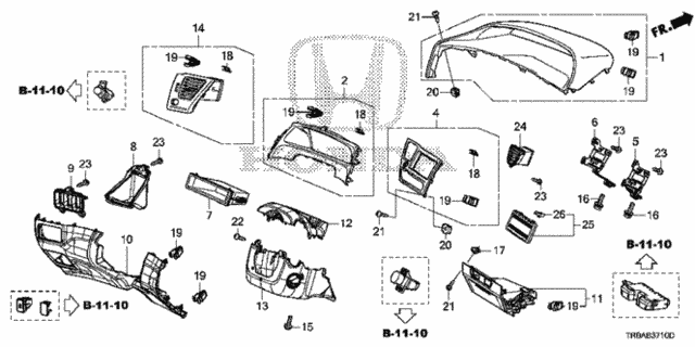 Instrument Panel Garnish (Driver Side) for 2013 Honda Civic #0