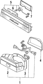33500SF1671 - Electrical: Tail Lamp Assembly for Honda: Prelude Image