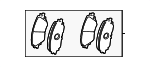 44650E080 - Brakes: Brake Pads for Toyota Image