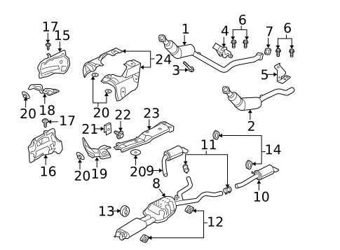 Exhaust Components for 2006 Land Rover LR3 #0