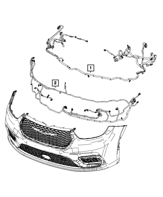 68719111AB - : Front End Module Wiring for Mopar Image