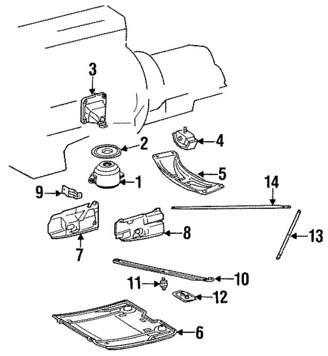 1292400817 - Engine: Front Mount for Mercedes-Benz Image