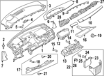 687505MP3A - Body: Vent Assembly for Nissan: ARIYA Image