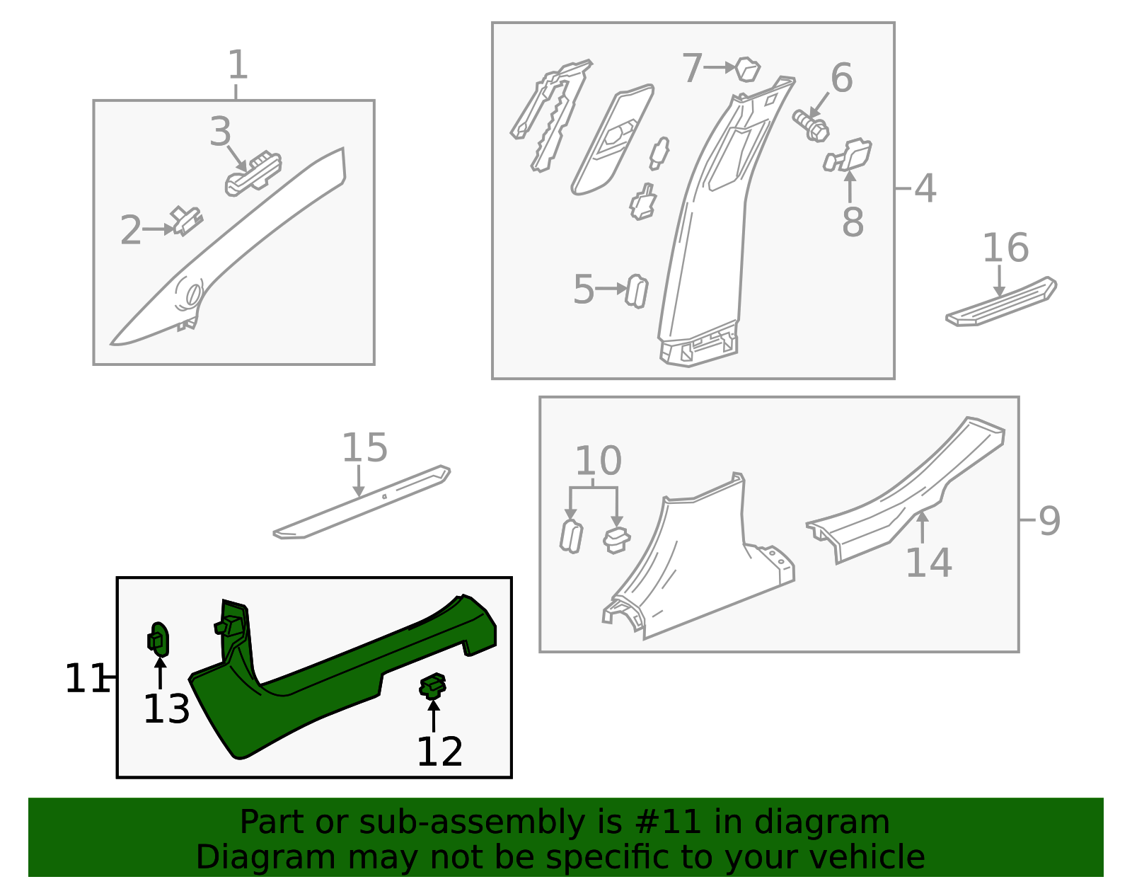 Buy Genuine GM Auto Parts - Molding (Part # 23187828) | GM Parts Store
