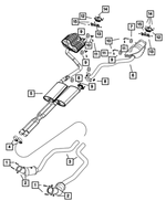 6104710AA - Exhaust: Hex Flange Lock Nut for Mopar Image