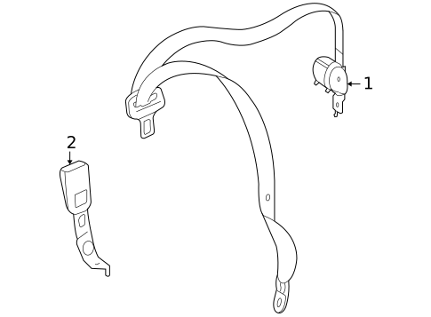 Rear Seat Belts for 2010 Mercedes-Benz GL350 #0