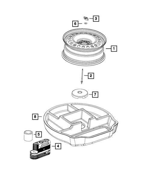 Wheel Spare for 2017 Chrysler 200 #0