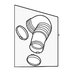 4N0129616AF - Engine: Connector Pipe for Audi: A8 Quattro, S8 Image