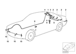 66206989237 - Distance Systems, Cruise Control: Ultrasonic Sensor, Barbera Red for BMW Image