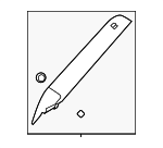 LR151727 - Body: Windshield Pillar Trim for Land Rover: Range Rover Image