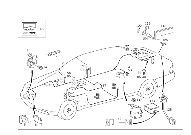 1408213451 - Electrical System: Switch for Mercedes-Benz: 300SD, 400SE, 400SEL, 500SEC, 500SEL, 600SEL, S420 Image image