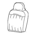 2L3Z1564417CAB - Body: Seat Back Cover for Ford: F-150 Image