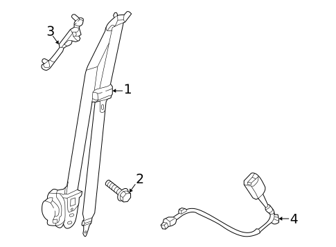 Front Seat Belts for 2023 Hyundai Elantra N #0
