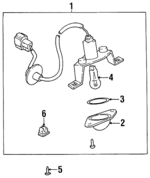 K20A51270A - Electrical: License Lamp for Kia: Sephia Image