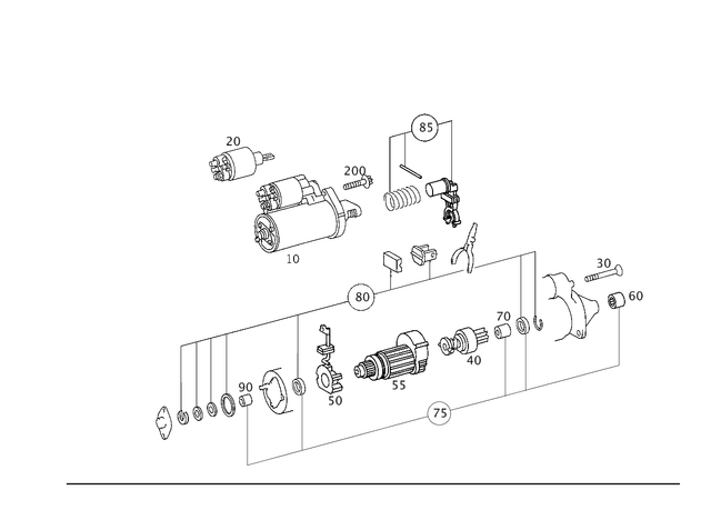 1152271064 - Electrical Equipment and Instruments: Solenoid Switch for Mercedes-Benz Image image