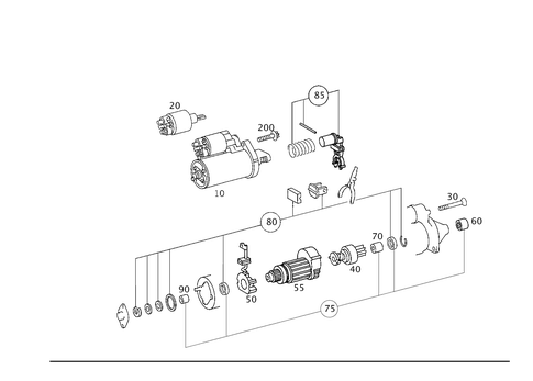 Starter for 2002 Mercedes-Benz C 230 #0