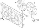 3QF959455K - : Fan &amp; Motor for Volkswagen: Atlas, Atlas Cross Sport Image
