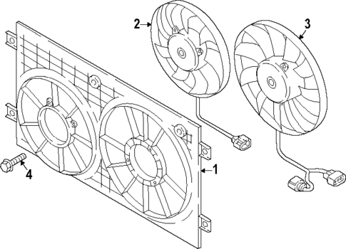 Cooling Fan for 2025 Volkswagen Atlas #0