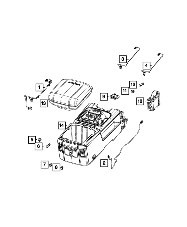 68398180AA - Electrical: Console Wiring for Mopar Image