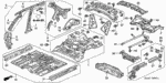 17733S5WA00 - Body/Air Conditioning: COVER, FLOOR (LOWER) for Honda Image