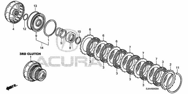 AT Clutch (3rd) for 2006 Acura RL #0