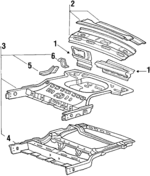 6910021000 - Body: Rear Body Panel for Hyundai: Excel Image