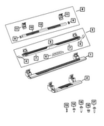 68239645AB - Exterior Ornamentation: Side Step Bracket Kit, Right Or Left for Mopar Image