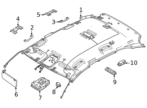 Interior Trim - Roof for 2025 Genesis GV70 #1