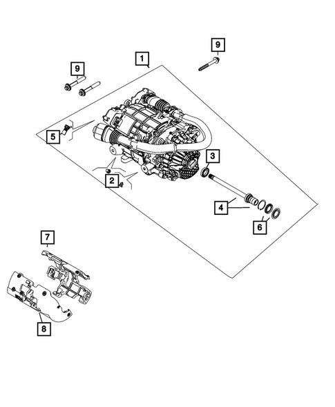 Rear Axle: Housing, Differential and Vent for 2024 Dodge Hornet #0