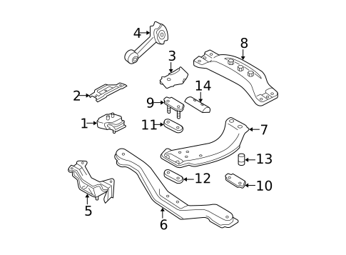 Engine & Trans Mounting for 2008 Subaru Forester #2