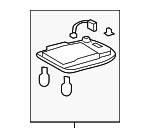 8126002330B0 - Body: Map Lamp Assembly for Toyota Image