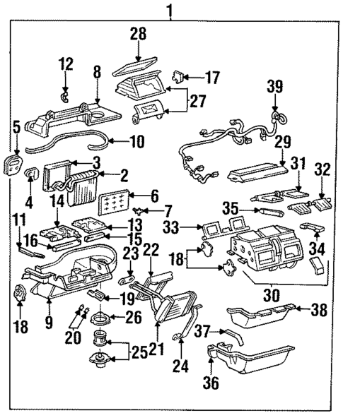Evaporator & Heater Components for 1996 Buick Riviera #0