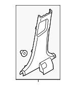 858454R000RY - Body: Lower Center Pillar Trim for Hyundai: Sonata Image