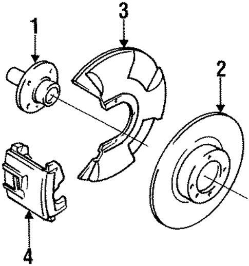 Front Brakes for 1986 Volkswagen Golf #0