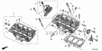 12100R9P305 - Engine: CYLINDER HEAD ASSY., FR. for Honda Image image