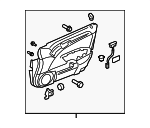 83536SEPA13ZA - : 2007-2008 Acura TL - Base Assembly, R Front Door (Type D) (Leather) for Acura: TL Image