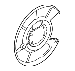 34216778252 - : Splash Shield for BMW: 530i, 535i GT, 535i GT xDrive, 540i, 550i, 550i GT, 550i GT xDrive Image