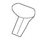 155310631 - Body: Body A-Pillar Trim Panel Clip for Nissan: 370Z, ARIYA, GT-R, Murano, Quest, Rogue, Rogue Select, Z Image