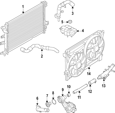 Water Pump for 2018 Lincoln MKZ #1