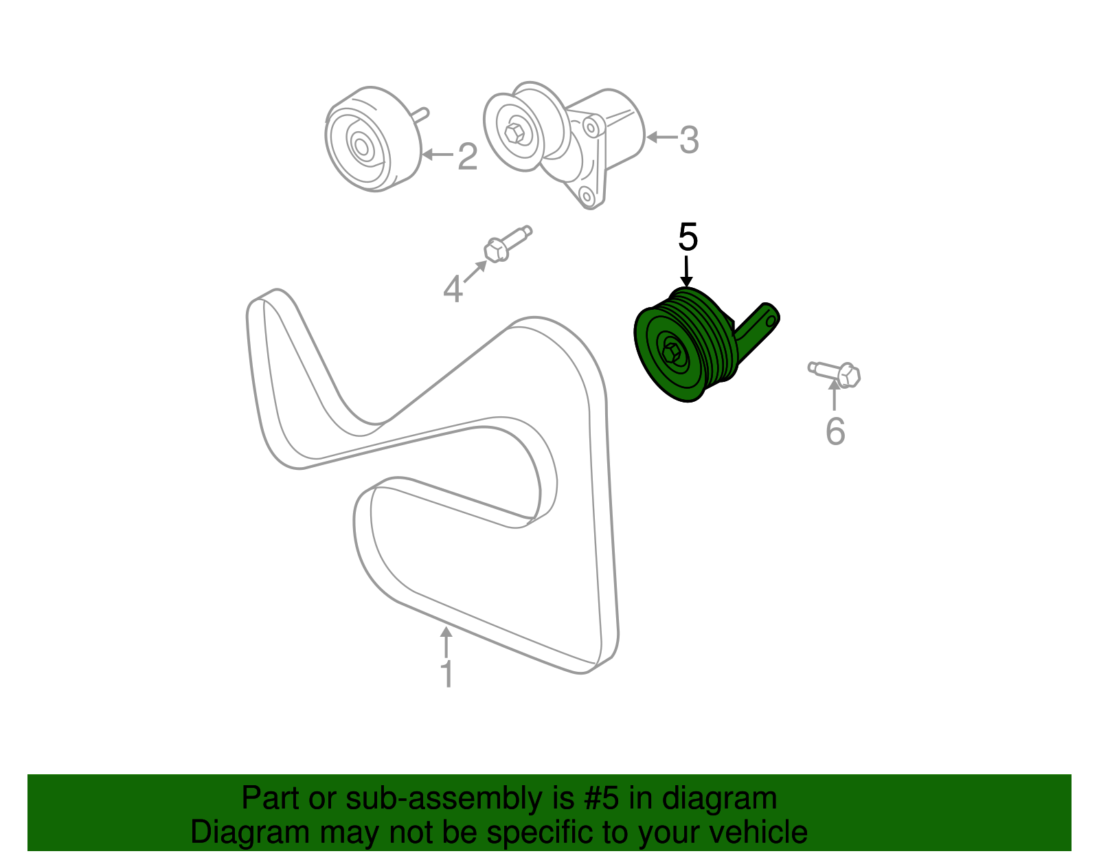 2009-2012 Ford Pulley AL8Z-8678-AA | OEM Parts Online